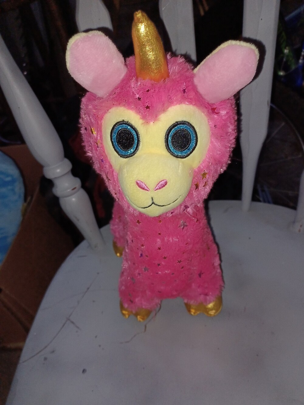Pink Star Llama Plush Toy